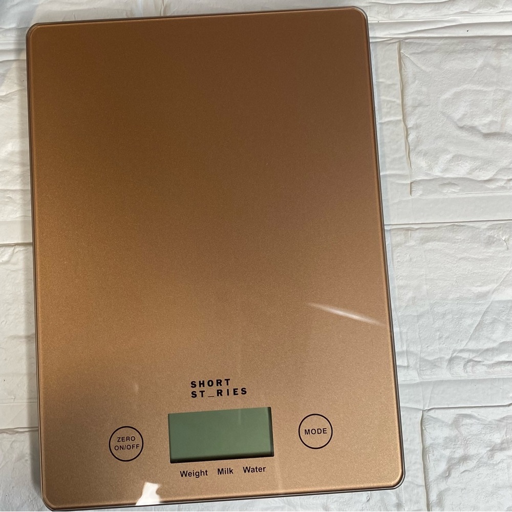 New Short Stories Kitchen Scale, Battery Operated, Pink - Picture 2 of 7